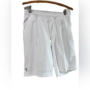 Rhone Shorts Mens Small Gray Elastic Waist Guru Unlined Athleisure Gym Running